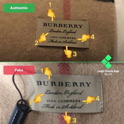 burberry scarf tag